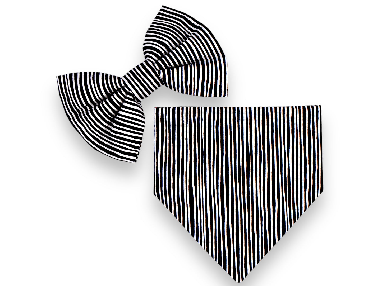 Townspeople of Halloween Bandana / Skellington Stripe Bow Tie or Sailor Bow