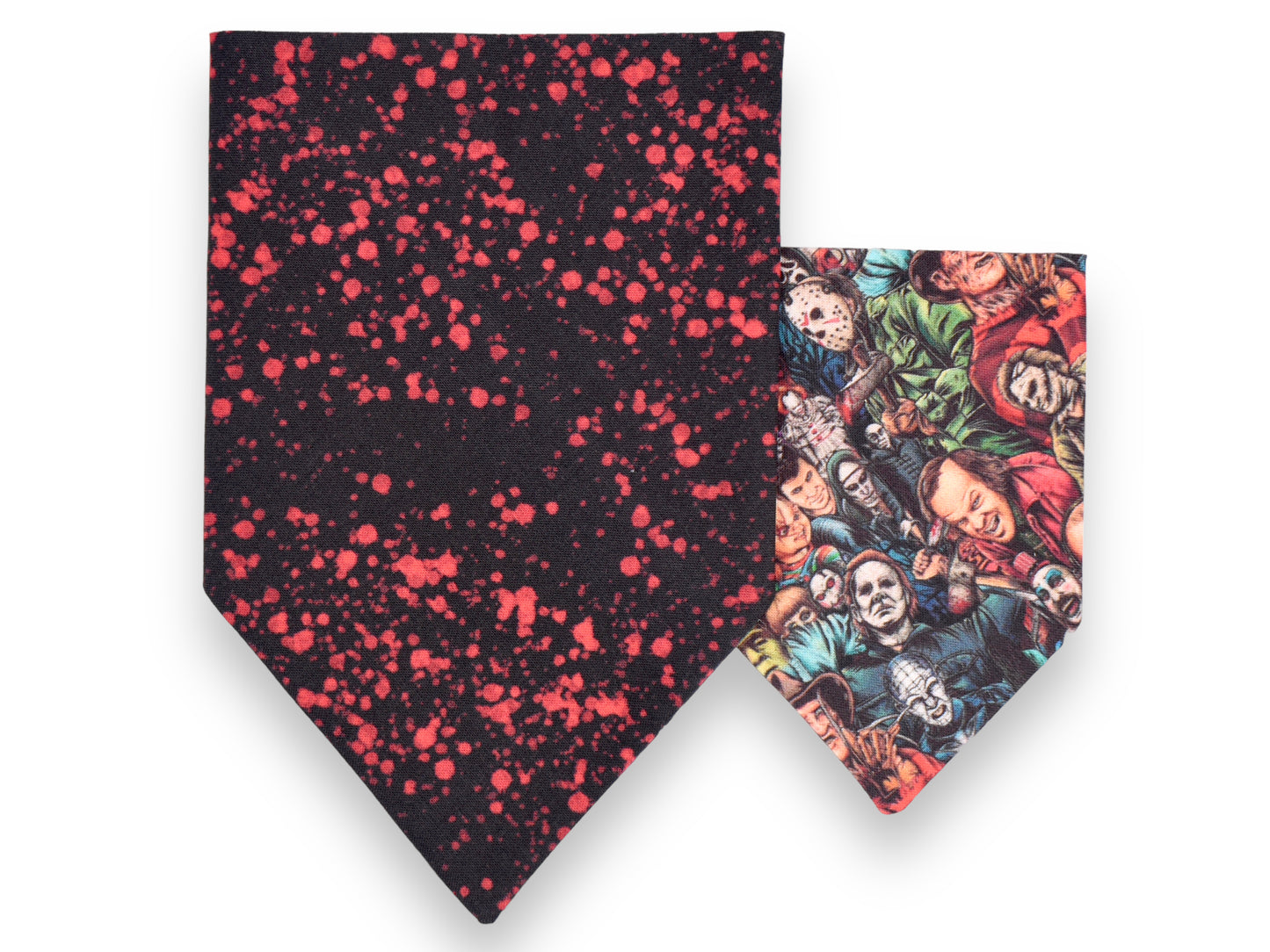 Horror Horde Bandana / Splatter Pattern Bow Tie or Sailor Bow