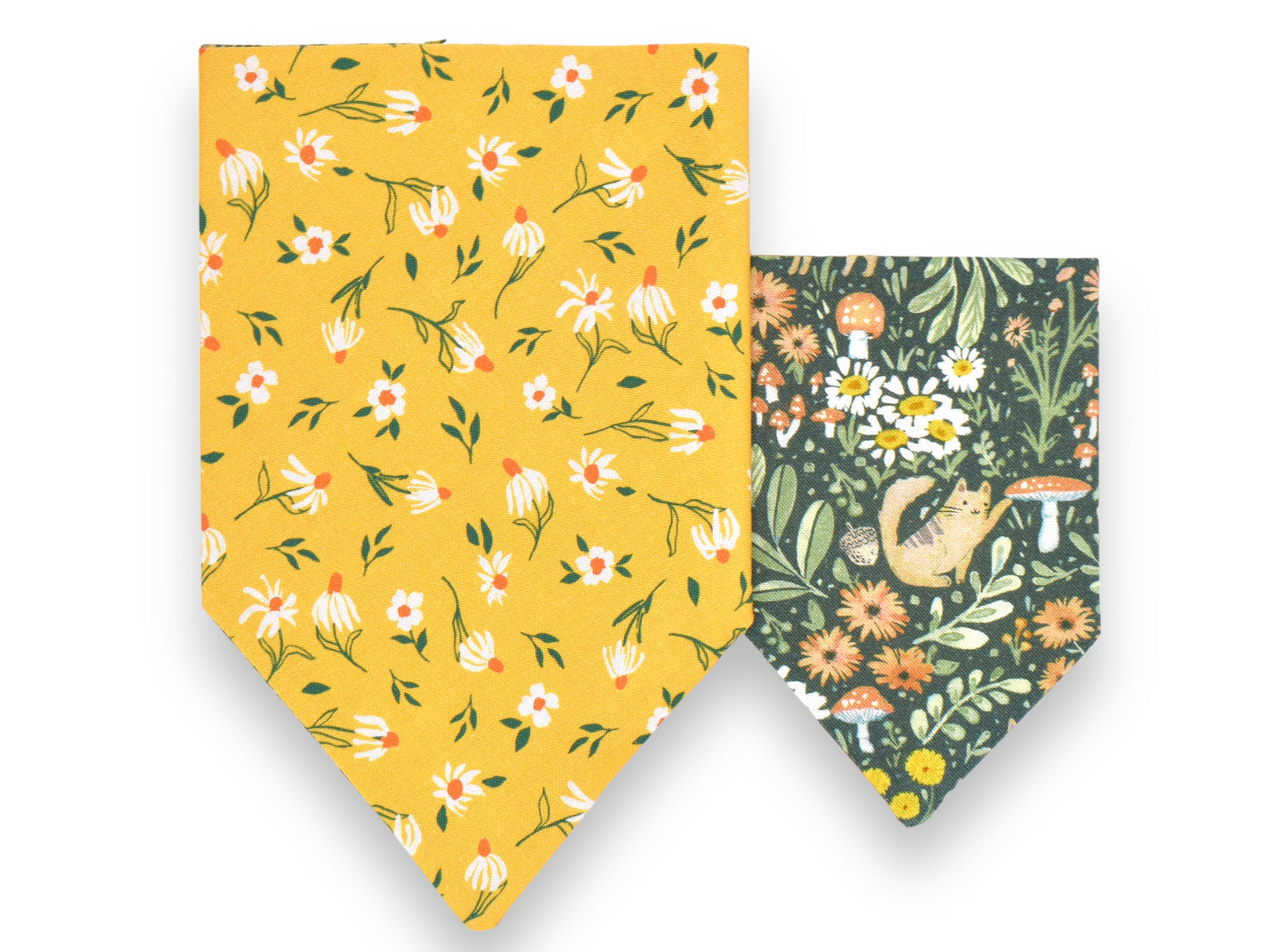 Forest Felines Bandana / Make My Daisy Bow Tie or Sailor Bow