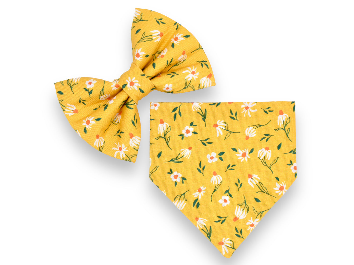 Forest Felines Bandana / Make My Daisy Bow Tie or Sailor Bow