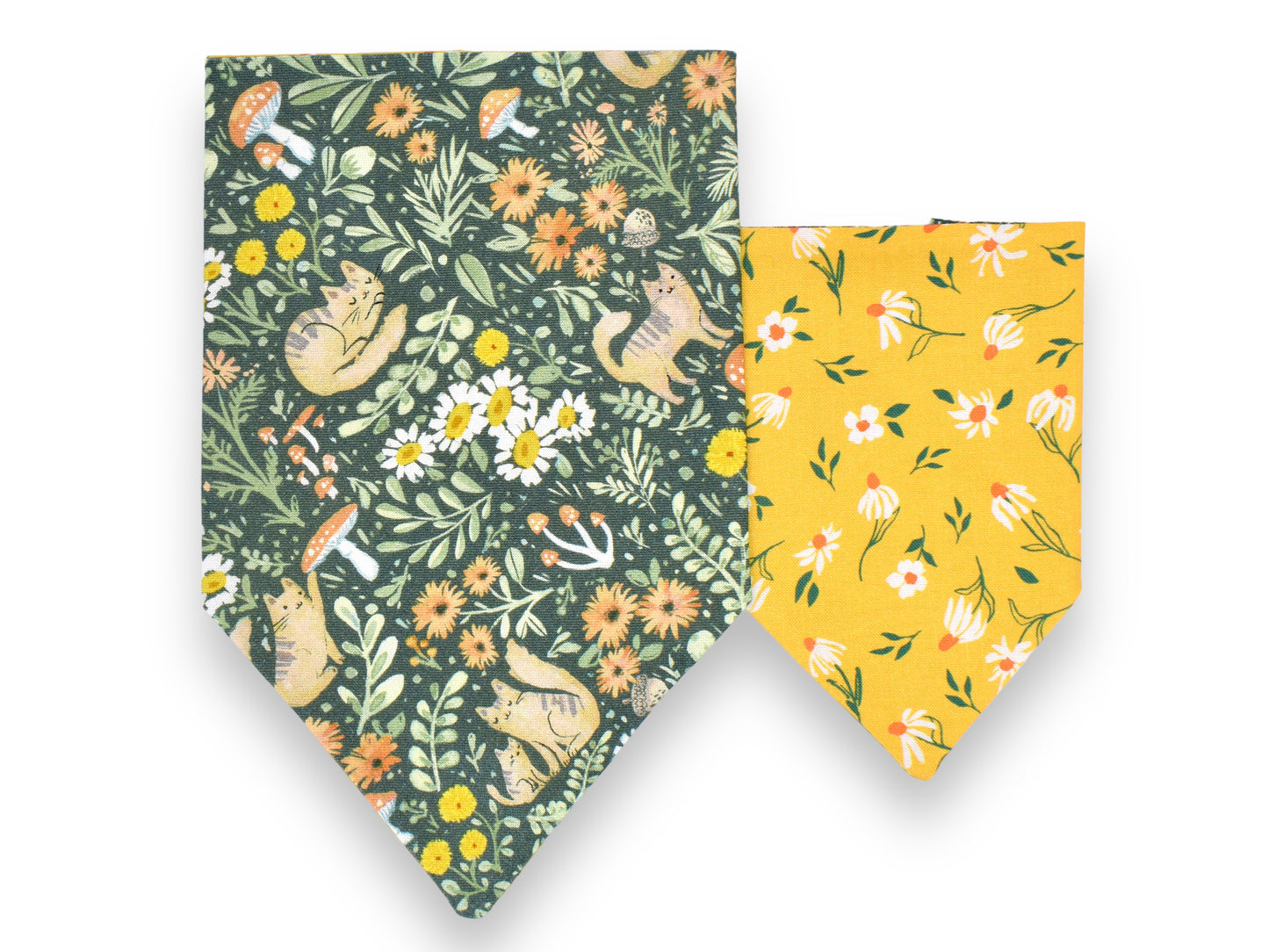 Forest Felines Bandana / Make My Daisy Bow Tie or Sailor Bow