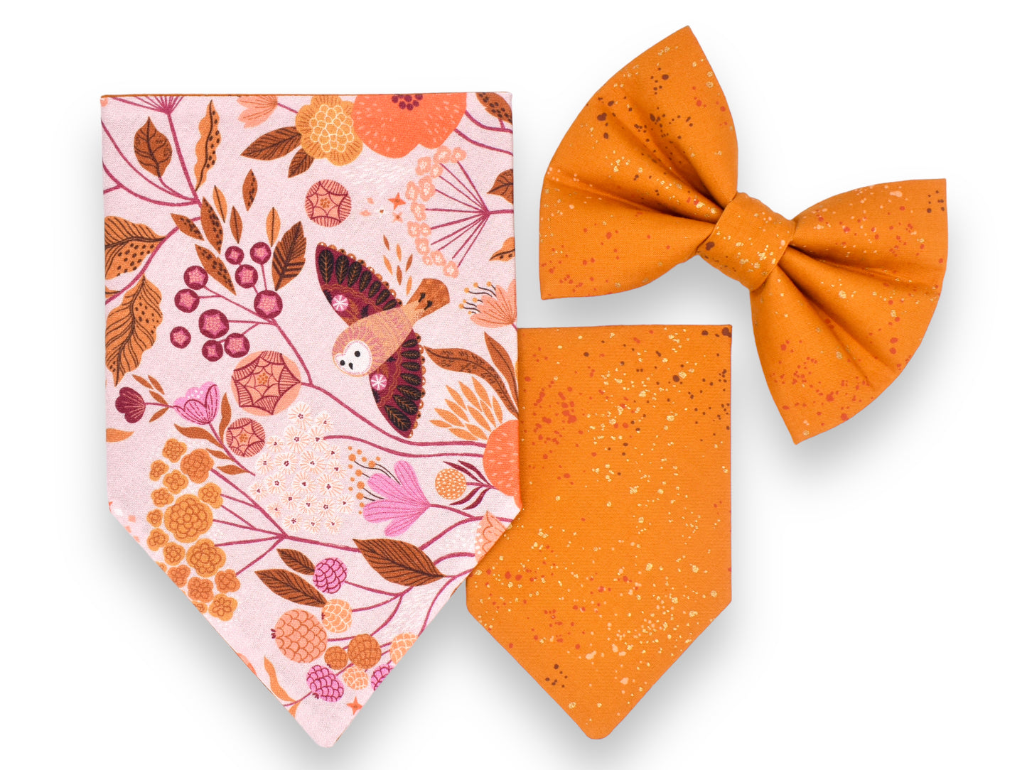 Floral Flight Bandana / Shattered Topaz Bow Tie or Sailor Bow