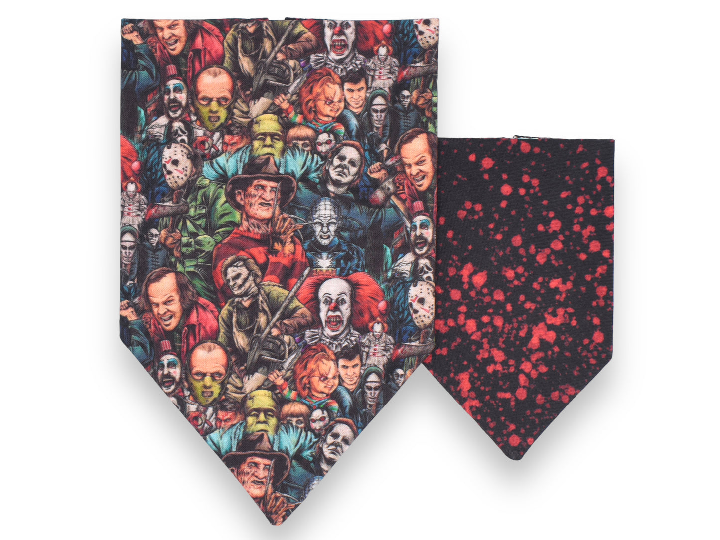 Horror Horde Bandana / Splatter Pattern Bow Tie or Sailor Bow